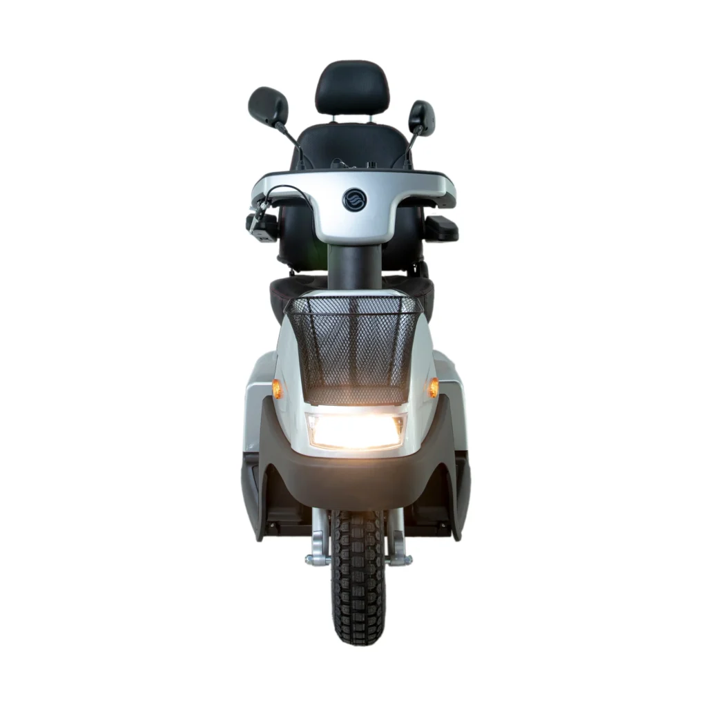 Front View Silver Afiscooter C3 Mobility Scooter