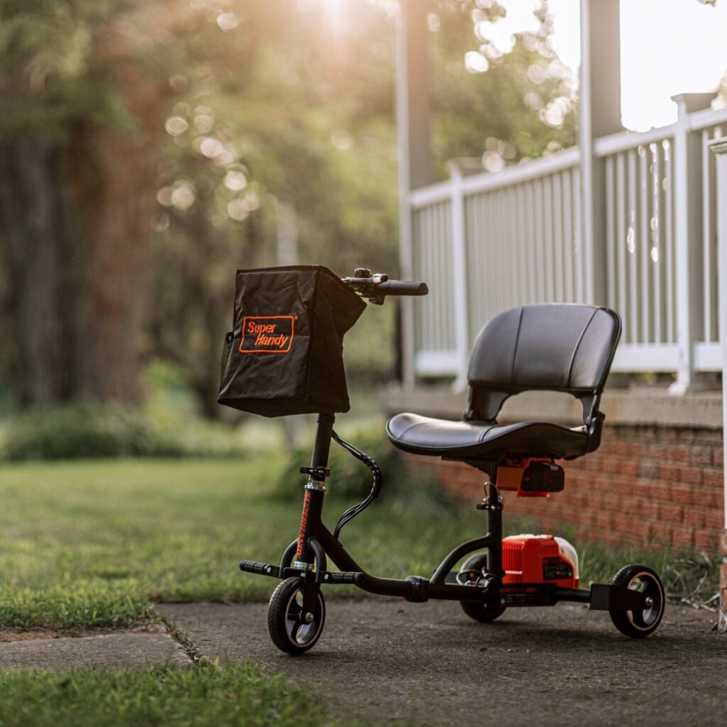 SuperHandy Passport Mobility Scooter - 48V 2Ah Battery, Lightweight (35 lbs), Foldable + Extra Battery view 3
